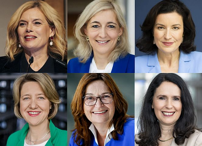 Für ein Sexkaufverbot: Julia Klöckner, Nina Warken, Dorothee Bär, Anja Weisgerber, Mechthild Heil und Elisabeth Winkelmeier-Becker.
